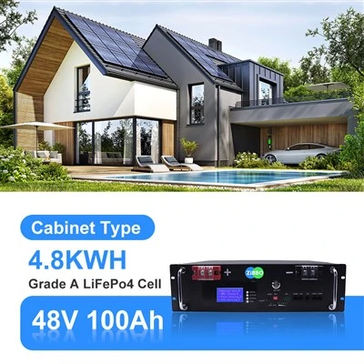 48V 100AH ​​LiFePO4 Fosfat Rack Mountable Battery