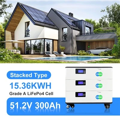 Ħażna tal-Enerġija Residenzjali 15KWH Solari Stacked Battery 51.2V 300Ah Long Life Cycle